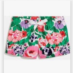 J crew factory floral sleep shorts
